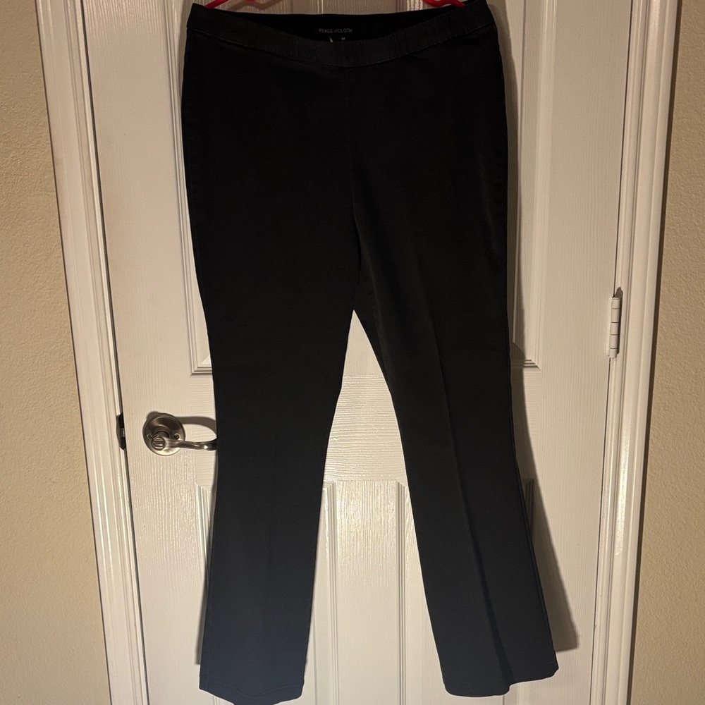 Peace of Cloth Black Flare Pants Size M
